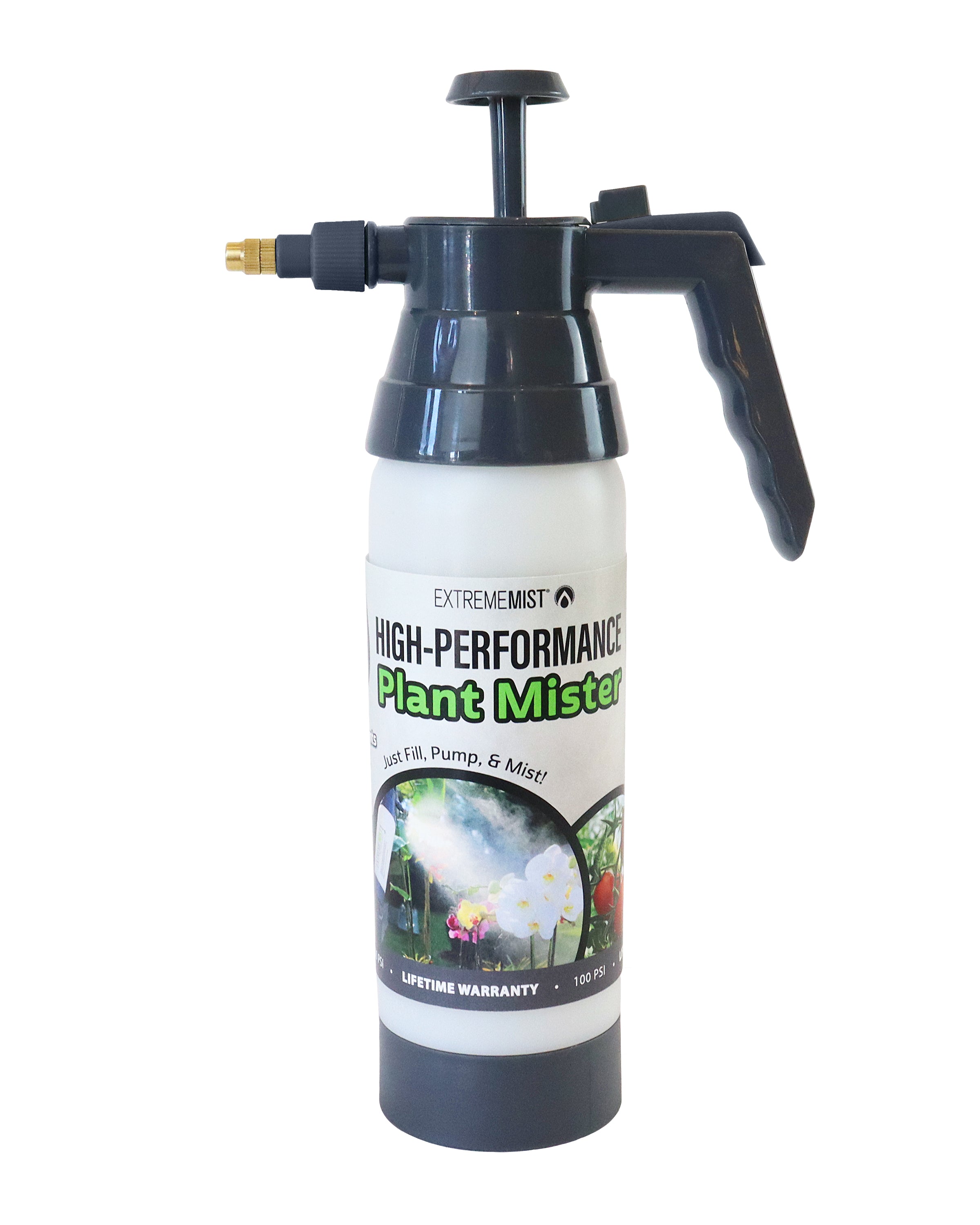 plant mister pump-up sprayer with label