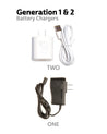 gen 1 spare battery charger and gen 2 spare battery charger