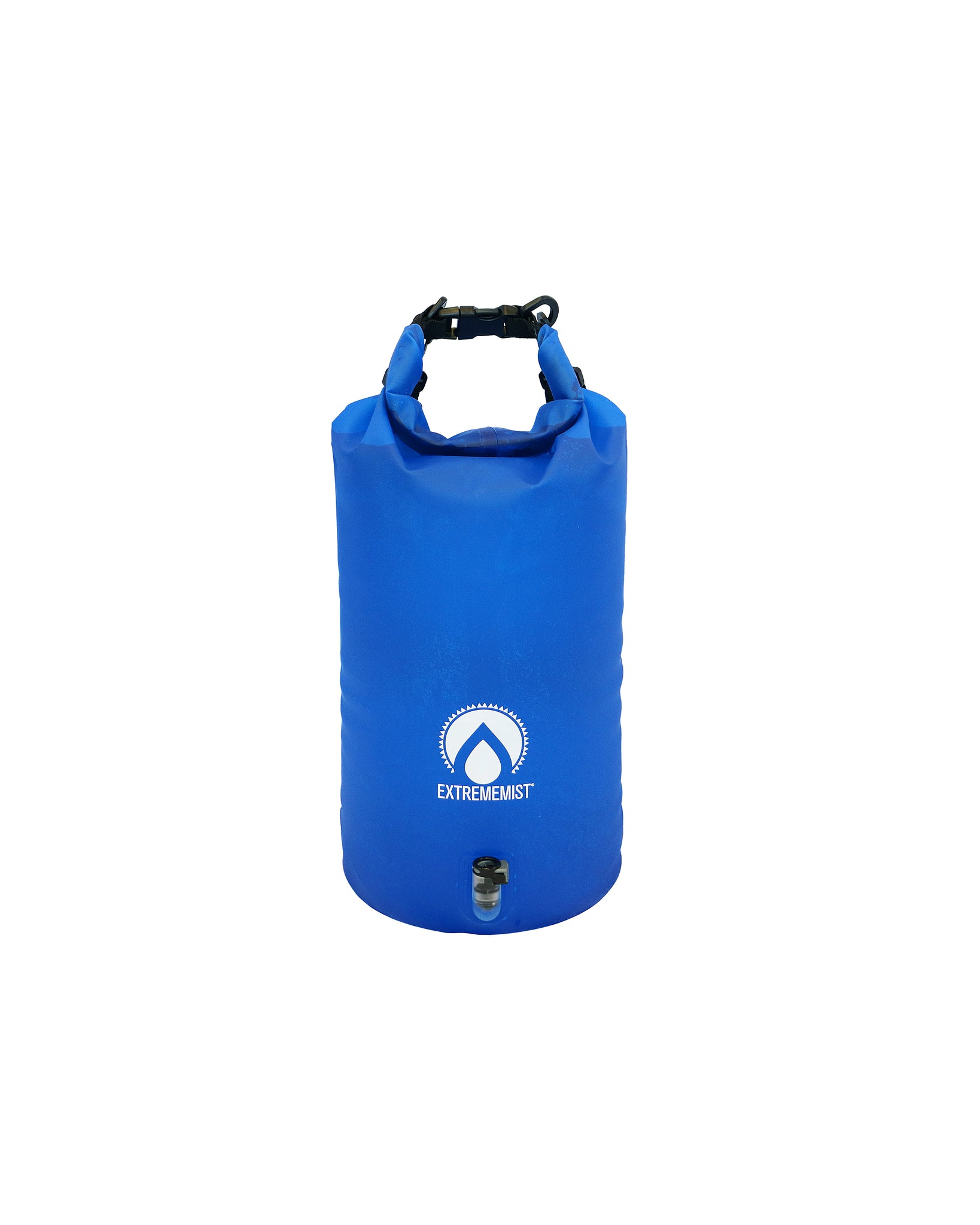 10 liter water container bag resting on floor